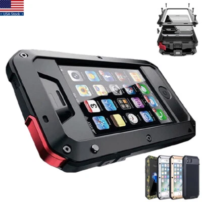 Funda protectora de aluminio resistente a prueba de golpes para iPhone X XR XS Max 8 7 6s Plus SE Foto 1 de 4