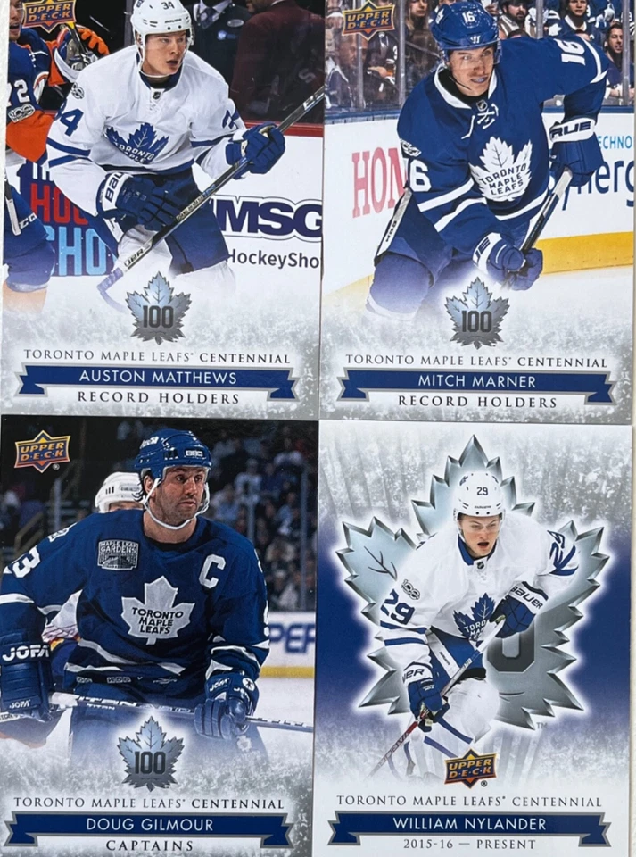2017-18 UD Toronto Maple Leafs Centennial Base Card #1 - #200  Pick From List !! - Image 1 of 1