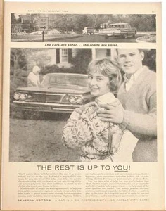 Large 1960 Pontiac Ad/General Motors Safety - Picture 1 of 1
