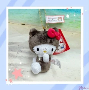 Mascota de felpa cabeza grande tamaño SS 205066 Monchhichi x Hello Kitty ~ NUEVA LLEGADA - Imagen 1 de 1