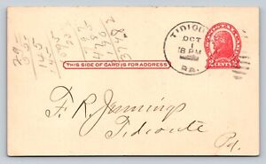 1917 UX29 US Postal Card Jefferson Red 2c TIDIOUTE PA 'Gasoline Drums' Order
