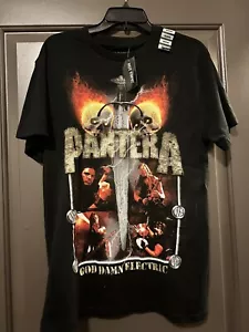 NWT: Licensed PANTERA God Damn Electric Concert T-Shirt (Black)/Medium NEW - Picture 1 of 1