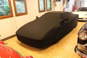 Vollgarage Carcover Indoor Schwarz mit Spiegeltaschen für Ferrari Testarossa - Picture 1 of 2