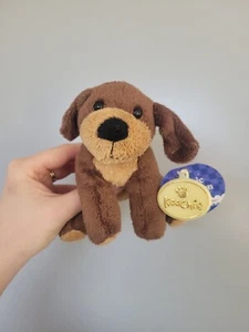 Brauner Welpe Hund Stofftier von David Halsall Koochie Beanie Welpe Stofftier - Bild 1 von 5