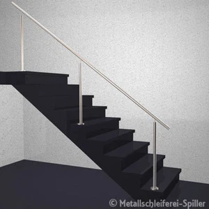 Edelstahl Geländer Treppe Handlauf ohne Füllung aufgesetzte Montage 500-20000 mm - Bild 1 von 1