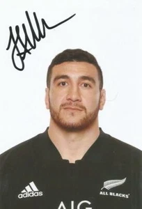 NEW ZEALAND & WASPS RUGBY: JEFFERY TOOMAGA-ALLEN SIGNED 6x4 PORTRAIT PHOTO+COA - Picture 1 of 1