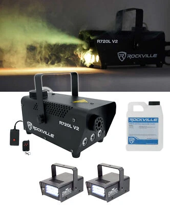 Rockville R720L LED Fog/Smoke Machine + (2) MINI STROBE LED (replaces CH-730) - Image 1 of 4