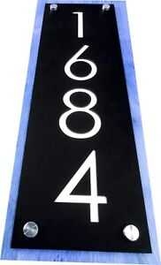 House Address, Modern House Numbers, Acrylic Colors, Business Address vertical