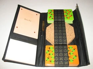 Bridge Set Spielkarten MCM Etui Untersetzer Druckbleistift Marienkäfer Rückseiten - Bild 1 von 5