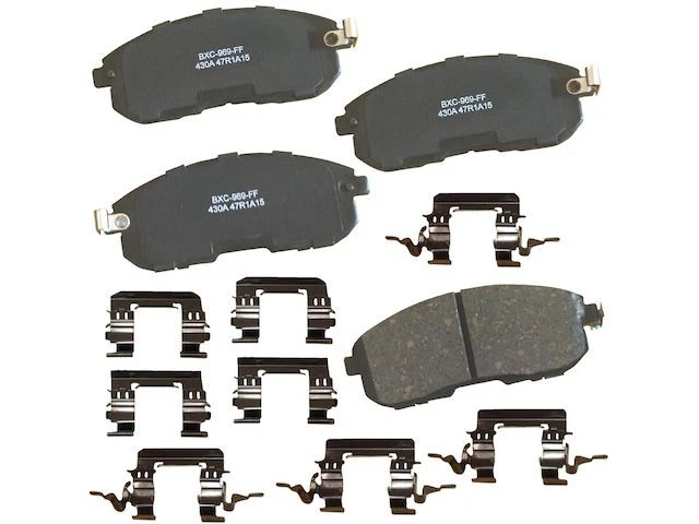 Juego de pastillas de freno delanteras Bendix 43728JXWM 2012 2013 2014 para Nissan Juke 2011-2017 Foto 1 de 2