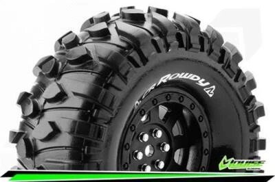 Louise CR-ROWDY 1-10 Crawler Reifen Fertig Verklebt Super Soft 1.9" Felgen Schwa - Bild 1 von 2