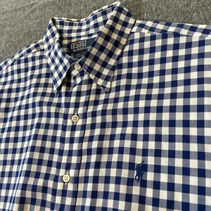 Vintage Polo Ralph Lauren Lowell Sport Gingham Check Button Down Hemd Herren L Passform 2XL - Bild 1 von 9