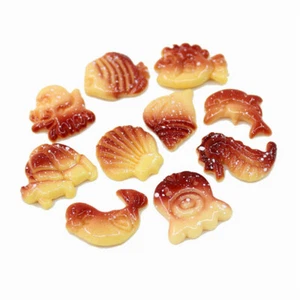 10 piezas Flatback Marine Life Series Galletas Resina Arte Artesanía Decoraciones 2-3 cm - Imagen 1 de 5
