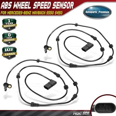 2x Sensor de velocidad de rueda ABS delantero izquierdo y derecho para Mercedes-Benz Maybach S550 S450 Foto 1 de 4