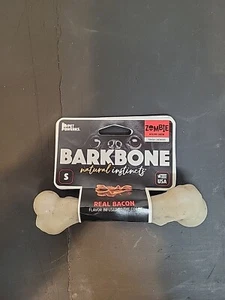 Pet Qwerks Dinosaur BarkBone For Tough Chewers Bacon Flavor Small Dog Chew - Picture 1 of 2
