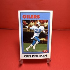 1992 Diamond NFL Superstars Stickers Cris Dishman #25 VG