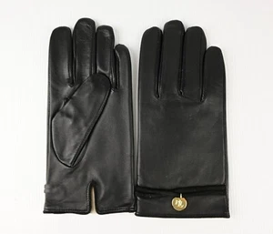 Lauren Ralph Lauren Women's Leather Gloves | 100% Sheepskin Black Size - XL - Picture 1 of 5
