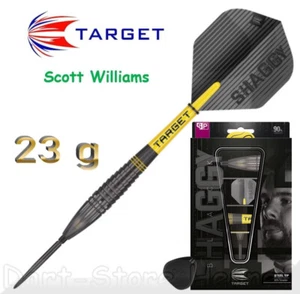 190287 Target Steel Darts Scott Williams " Shaggy ", Black Ed Swiss Point, 23 G - Picture 1 of 4
