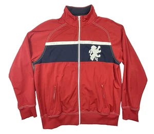 Vintage American Eagle Mens Track Jacket XL Red Blue Colorblock Full Zip Varsity - Picture 1 of 15