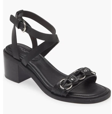 NWD $348 Rag & Bone Geo Chain Ankle Strap Sandal Black Women's Size EU 35/ US 5 - Image 1 of 4