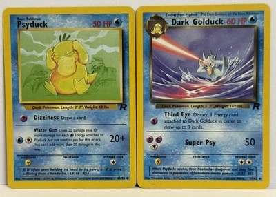 Pokémon TCG Psyduck & Dark Golduck Team Rocket LP/NM - Image 1 of 2