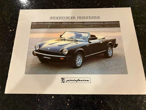 Folleto multilingüe Fiat 124 Spider Pininfarina Spidereuropa 2000 1982-1984 - Imagen 1 de 8
