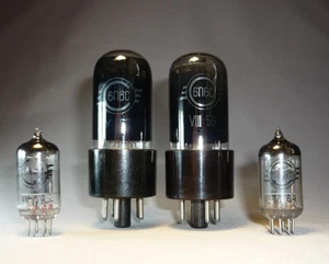 6P6S + 6J1P = 6P6P + 6J1 China Tubes set for upgrade China Amplifiers MATCHED - Picture 1 of 3