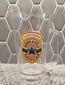 NEWCASTLE Brown Ale 'The One And Only'  60oz Beer Pitcher Plastic New  - Picture 1 of 5
