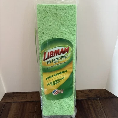 LIBMAN BIG GATOR MOP REFILL 03961 - Mop Pad Refill Sponge Brand New Sealed  - Image 1 of 3