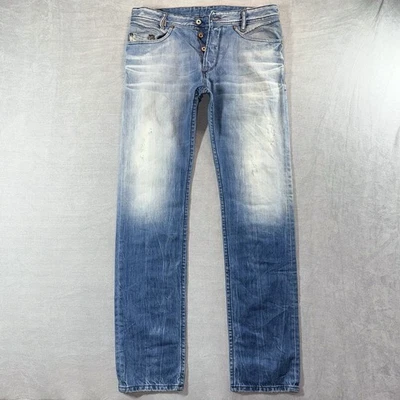 Jeans Diesel Hombre 31x34 Azul Iakop Regular Ajustado Cónico Desteñido Opio Contraste 0810N Foto 1 de 4