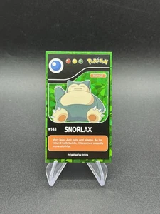 Pokemon Snorlax Verde Ghiaccio Incrinato Holo Pokedex Edizione Nera 2024 Perù - Foto 1 di 2