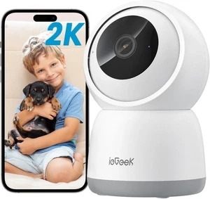ieGeek Telecamera WiFi 3MP 2K – Interno/Esterno, Rotazione 360°, Alexa, SC1 - Foto 1 di 9