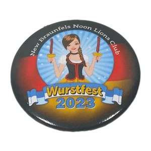 Neu Braunfels Button Pinback Wurstfest 2023 - Bild 1 von 3