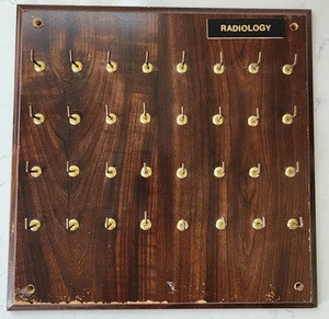 Radiology General X-Ray Marker Wood Hanging Display Board -NO Markers-board only - Picture 1 of 9
