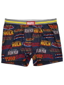 Marvel Mens Gray Comic Titles Spider-Man Hulk Underwear Boxer Briefs Boxers XXL - Picture 1 of 1