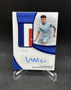 2018 Panini Immaculate Weston McKennie RC Sapphire AUTO #'d 22/25 - Logo🔥 - Picture 1 of 2