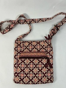 Vera Bradley Burgunderrot Medaillon Hipster Umhängetasche, verstellbarer Riemen - Bild 1 von 8