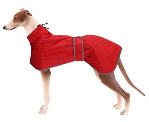 Windhund-Wintermantel Whippet-Mantel mit gepolstertem Fleece-Futter Wasserabw... - Bild 1 von 7