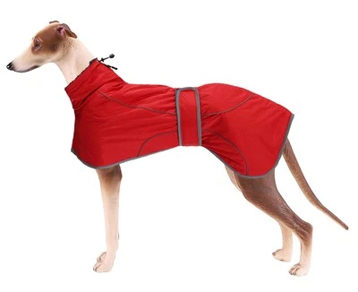 Windhund-Wintermantel Whippet-Mantel mit gepolstertem Fleece-Futter Wasserabw... - Bild 1 von 4