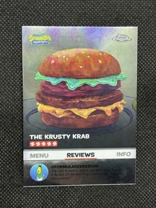 2025 Topps Chrome SpongeBob SquarePants #BB-3 Krabby Patty Kelp Reviews - Picture 1 of 2