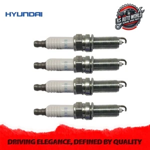 Hyundai spark plug 4 Pcs SILZKR7B11 for Tucson 2013-2022 Elantra 18846-11070 - Picture 1 of 7
