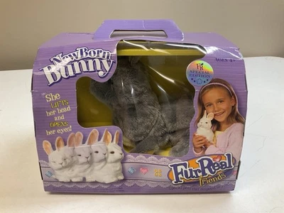 Hasbro Special Fur Real Friends 2004 conejito recién nacido Tiger Electronics nuevo sellado Foto 1 de 4