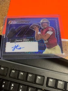 2024 PRO SET JORDAN TRAVIS CAMPUS VIP LEAF AUTOGRAPH 13/15 ~ 1/1 EBAY JERSEY # - Picture 1 of 1