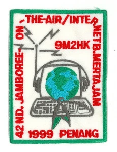 1999 Jamboree On The Air & Internet - MALAYSIA PENANG JOTA JOTI SCOUT Patch - Picture 1 of 2