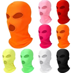 8 Pcs 3 Hole Full Face Mask Cover Balaclava Face Mask, Summer Cooling Neck Ga... - Picture 1 of 5