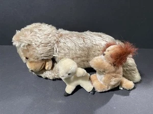 3 Vintage Mohair Stuffed Animals Bears Lamb Koala Toy Dakin Mulberry St Steiff? - Picture 1 of 16