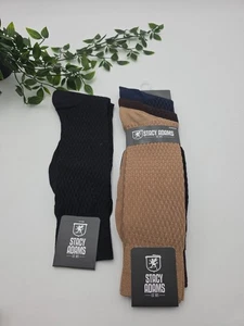 Calcetines de vestir Stacy Adams 4 Pr nuevos con etiquetas talla 8-13 negro azul marrón tostado - Imagen 1 de 7