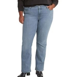 Levi's Damen Classic Boot Cut Jeans Blau Größe 24 W Denim Light Medium Wash - Bild 1 von 9