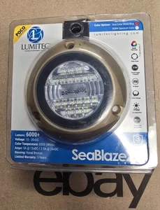 Lumitec 101516 Seablaze X2 Luz Subacuática, Blanco/Azul 6000+Lu. ¡ENVÍO EL MISMO DÍA! - Imagen 1 de 2