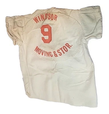 VTG 50s RUSSELL SOUTHERN CO Baseball Jersey / Childs XS Windsor Moving & Storage - Image 1 of 4